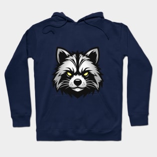 Raccoon head logo Hoodie